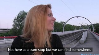 A hot blonde girl was picked up and fucked in the bushes on Karachi