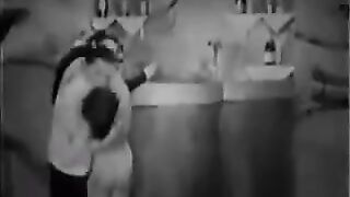 A threesome sex with a girl from the past century