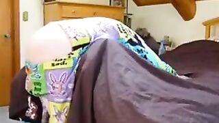 A girl with a collar is being fucked by her brother using a camera