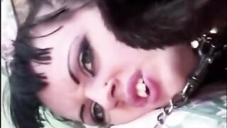 A man pushed cock into a girl in her fur coat