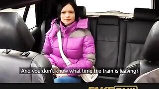 The guy fell asleep in the taxi, and the driver took him home