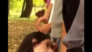 Group of four girls was attacked and raped in their holes right on the street