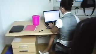 The boss called the secretary to him for the elimination of sins