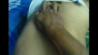 Husband fucks his wife and makes her massage his balls