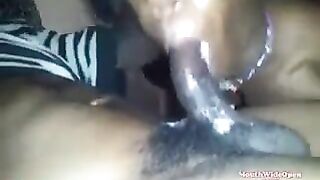 It is pleasant to lick a big black dick, it just slides in the mouth
