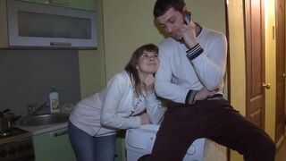 A wife gets fucked in front of her husband, it's amazing!