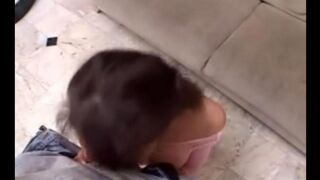 The excellent ass was caressed in black fishnet stockings and pantyhose