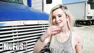 A babe, Lexi Lore, gets screwed in Jesse Black’s truck