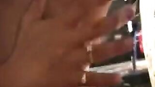 The guy brought himself to orgasm with his fingers and a toy