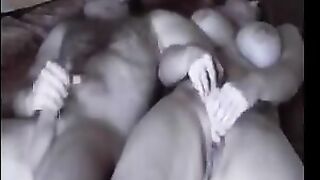 A fat woman is fucking without any shame in front of a hidden camera