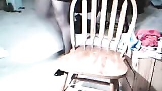 The guy got excited while wearing women's clothes