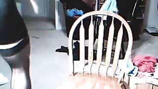 The guy got excited while wearing women's clothes
