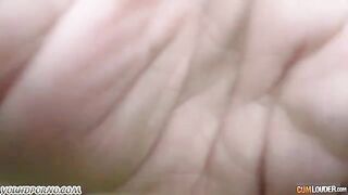 The blond girl was caught by a car on the road and had anal sex