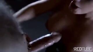 The lady has a slave to lick her pussy