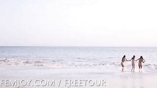On the nudist beach, there was something to see for sure