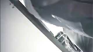A girl was fucking near the checkout in the store, not knowing there was a camera