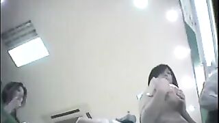 A girl was fucking near the checkout in the store, not knowing there was a camera