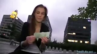 A pick-up girl is having sex with a guy for money