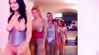 A group sex session with a sexy woman having big natural tits