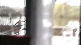 Hot peeping with a girl in a skirt, steamy and arousing