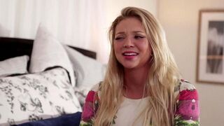 Two beautiful lesbians are stuck in bed and have no one to turn to