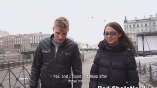 A Russian gave a blowjob to the first guy who came along