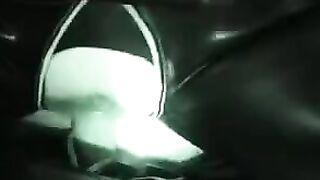 The husband and wife are having fun in the latex suit