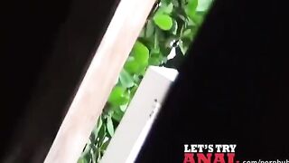 The man is having sex with a cute ginger on the bed