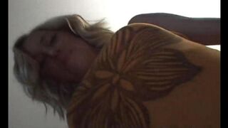 First creamy scene for the young blonde teen with natural tits Ellie