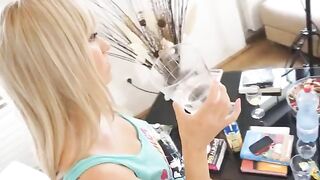 Drunk blondie with big tits gets fucked - Countdown to cum