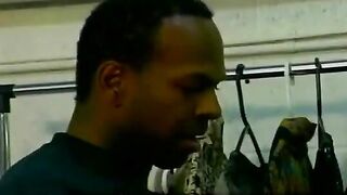 Black guys are passionate about each other in this hot gay action