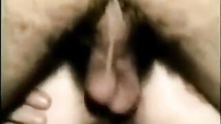 My friend stuck his cock deep in my tight ass hole