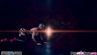 Hot Christy Mack in leather suit masturbating her pussy