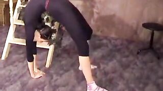 The beautiful gymnast has no boyfriend, so she fucks with her coach