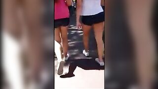 A delicious ass of a student who was caught in a private moment