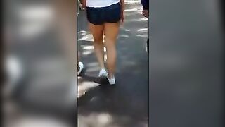 A delicious ass of a student who was caught in a private moment