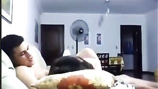 As usual, in the evening they fucked on the couch with passionate intensity