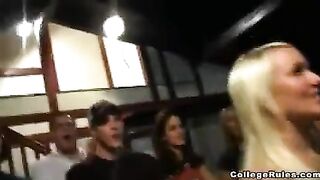 Drunk chicks getting fucked at a party