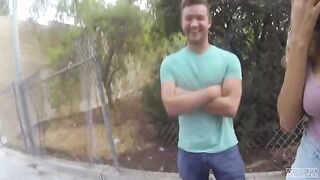 A couple of guys have sex right on the city streets