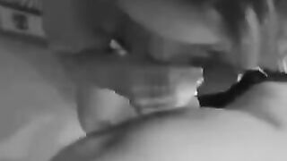 The girl is not shy about sucking dick and getting sperm on her mouth