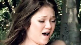 A lesbian has an unexpected sex adventure in the park during a picnic