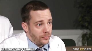 The doctor examines a girl and fucks her in his office among the interns