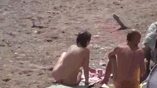 Bunch of wet pussies in the sea after taking off clothes