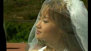 A hot Asian girl is fucking on the tennis court with passion