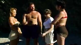 A hot Asian girl is fucking on the tennis court with passion