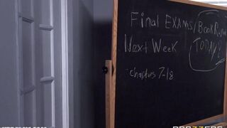A student woman gets fucked by her teacher man in class