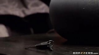 The guy cuffed the girl and fucked her on the bed