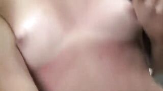 First anal sex with a young brunette model at casting