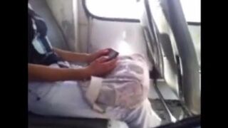 A stunning girl watches as a guy strokes his impressive dick