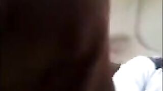 A stunning girl watches as a guy strokes his impressive dick